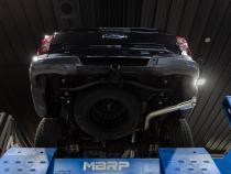 2024 Ford Ranger 2.3L Ecoboost Armor Lite Aluminized Steel 3-Inch Cat-Back Single Side Exit with Polished Tip MBRP