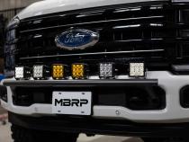 2017-Up Ford  F250/ F350/ F450/ F550 Superduty Black-Coated Bumper Light Mounting Bar MBRP