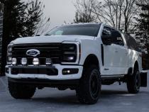 2017-Up Ford  F250/ F350/ F450/ F550 Superduty Black-Coated Bumper Light Mounting Bar MBRP