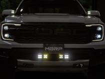 24-Up Ford Ranger Raptor Bumper Light Kit Amber Spot Beam MBRP