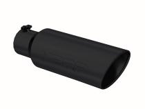 Exhaust Tip 6 Inch O.D. Rolled End 4 Inch Inlet 18 Inch Length Black Finish MBRP